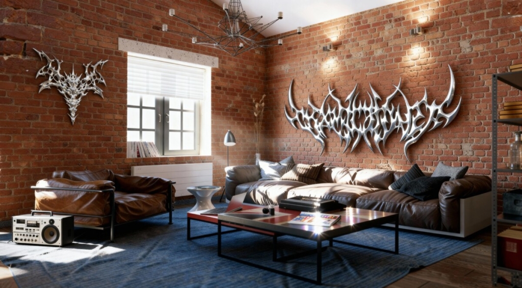 большие 3д панно в интерьере