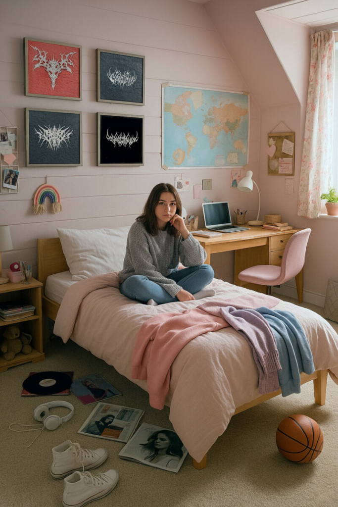 Комната девушки подростка 01 рокдекор в рамках