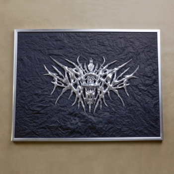 3d панно Rockdecor r6 в рамке на черном фоне