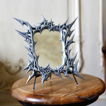 Зеркало Rockdecor в рамке серого цвета 1