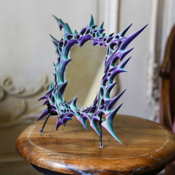 Зеркало Rockdecor трехцветное зеленый фиолетовый медь 1